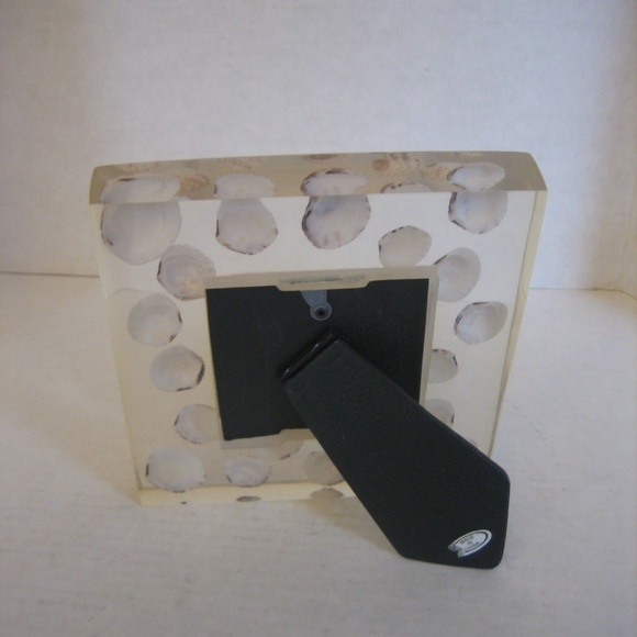 Free Lifestyle Less is More Resin & Seashells 3 x 3 Single Picture Frame NWNT - Picture 4 of 5